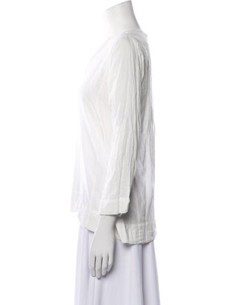 Dosa V-Neck Three-Quarter Sleeve Blouse