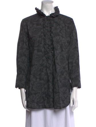 Dosa Printed Mock Neck Tunic