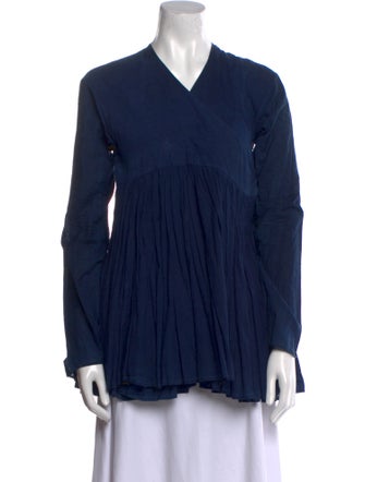 Dosa V-Neck Long Sleeve Blouse