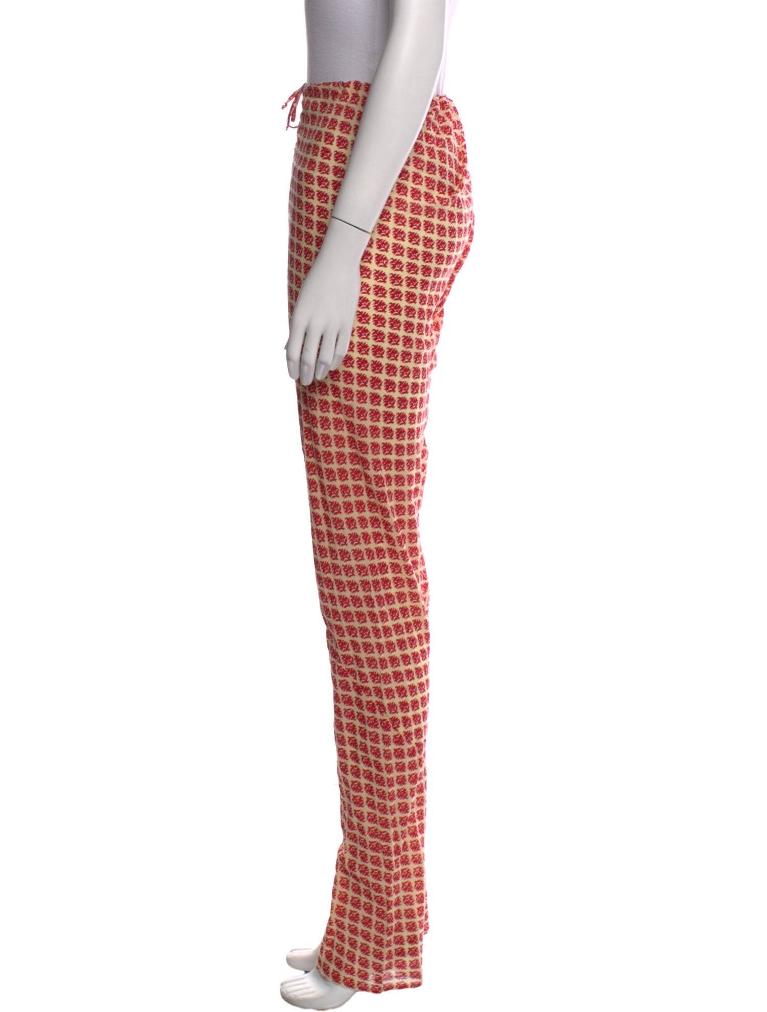 Dosa Plaid Print Straight Leg Pants
