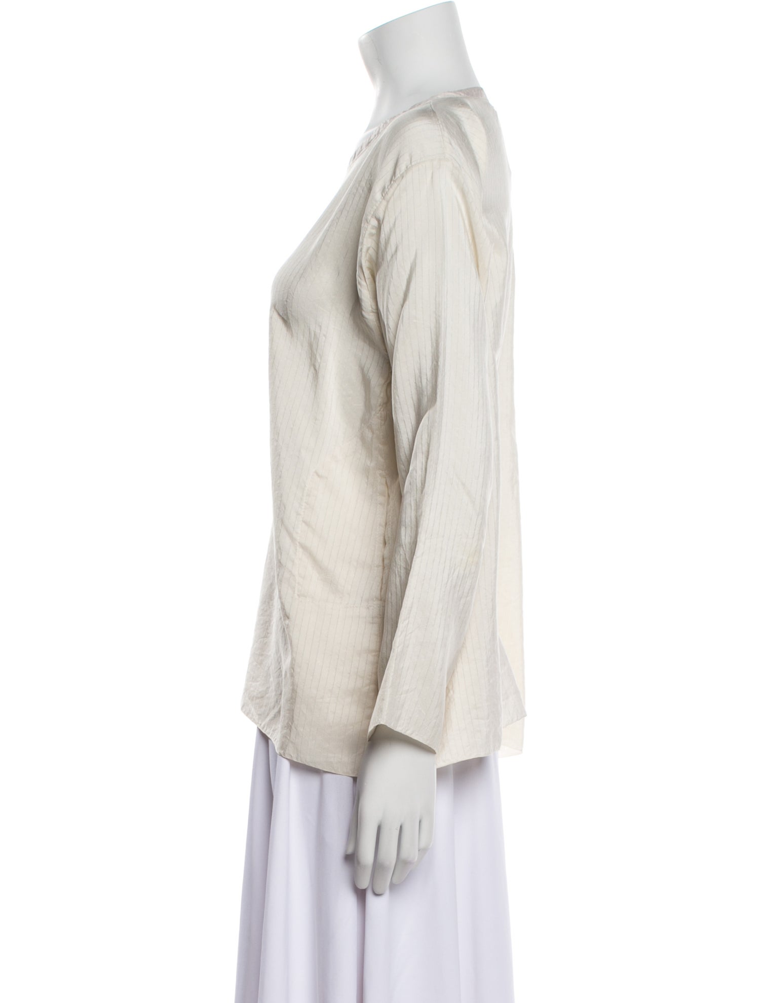 Dosa Silk Bateau Neckline T-Shirt