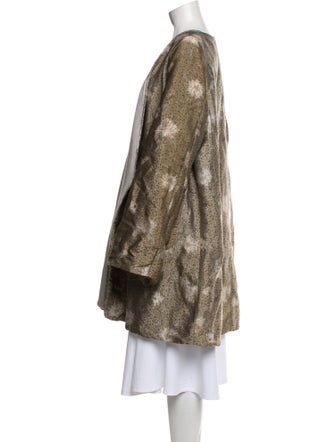 Dosa Silk Floral Print Coat