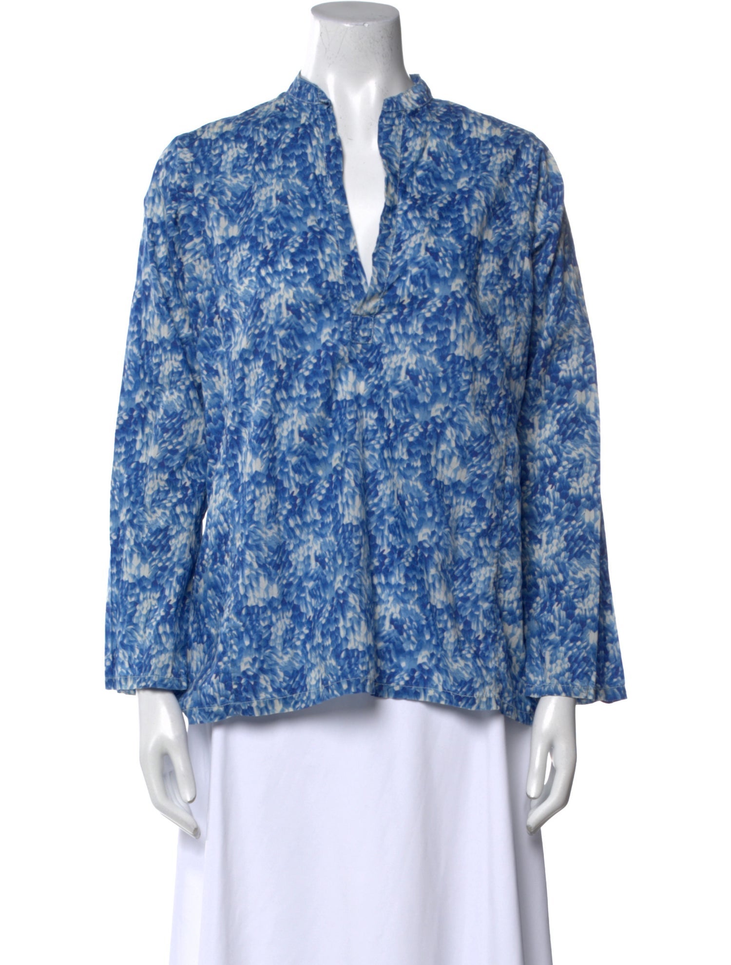 Dosa Floral Print V-Neck Blouse