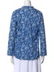 Dosa Floral Print V-Neck Blouse