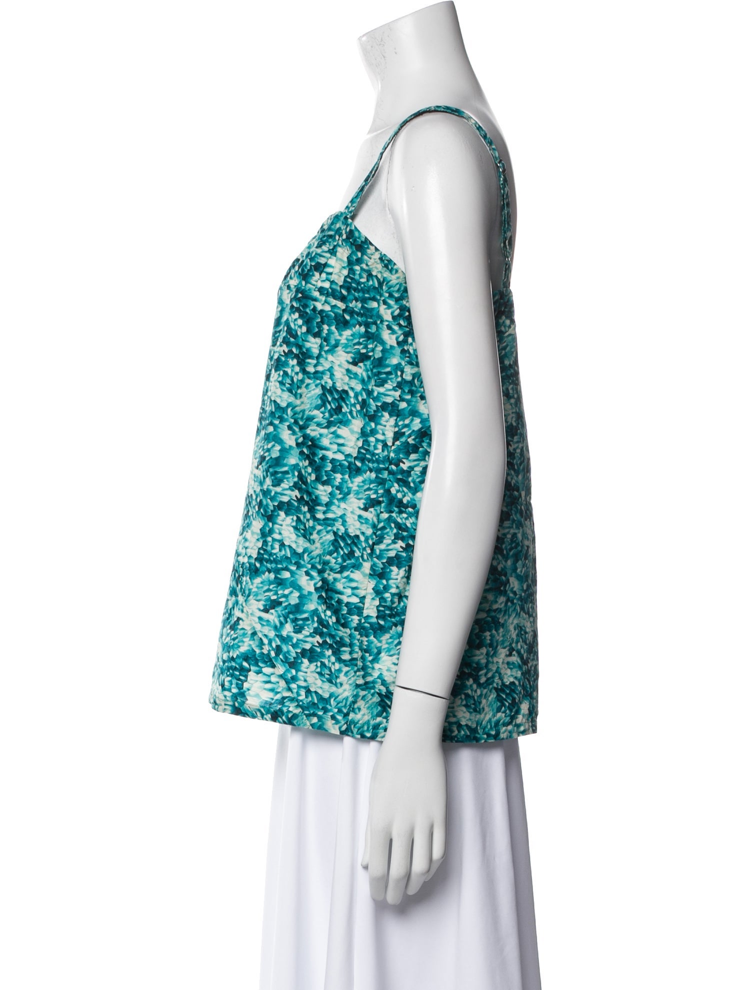 Dosa Floral Print Square Neckline Top
