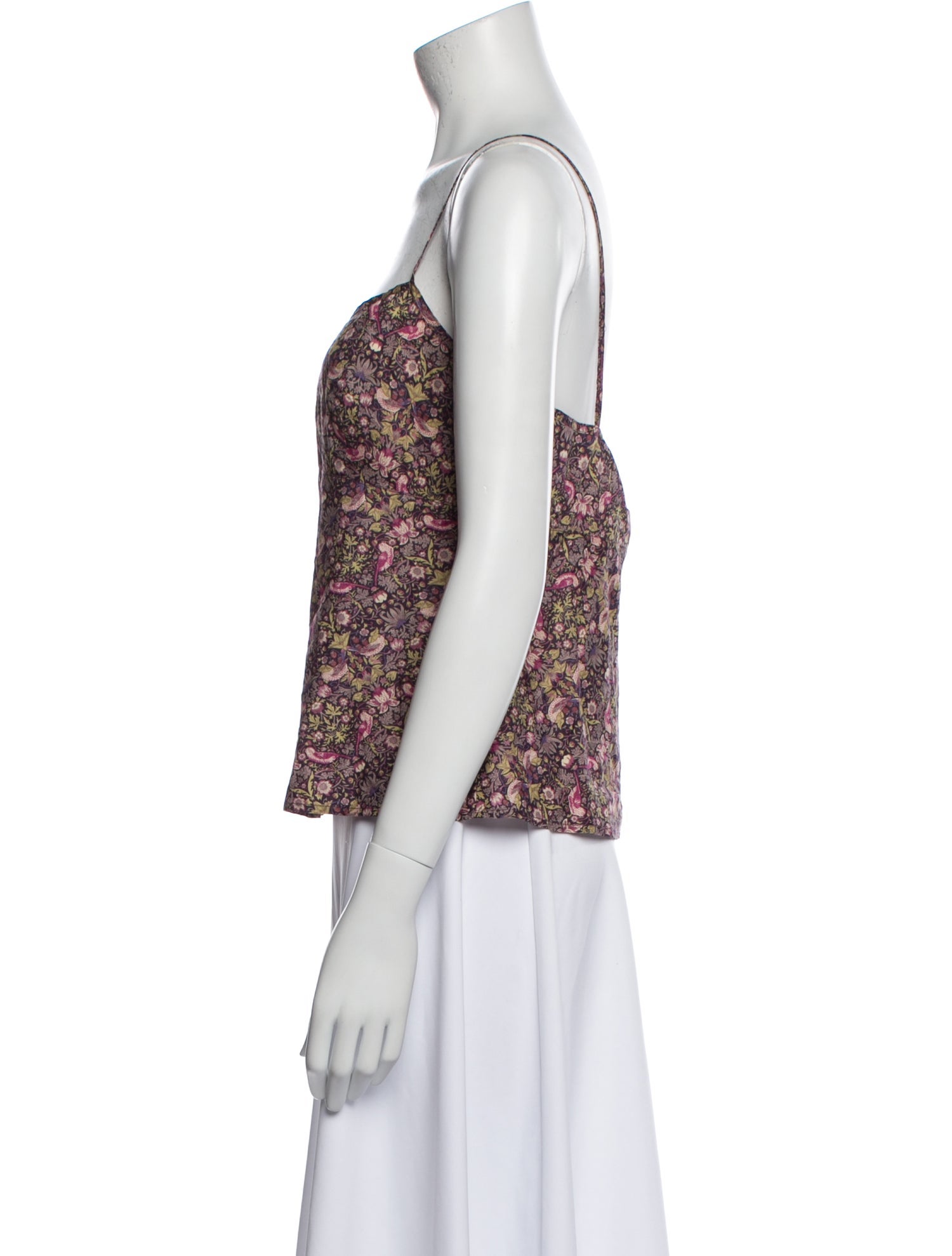 Dosa Floral Print Square Neckline Top