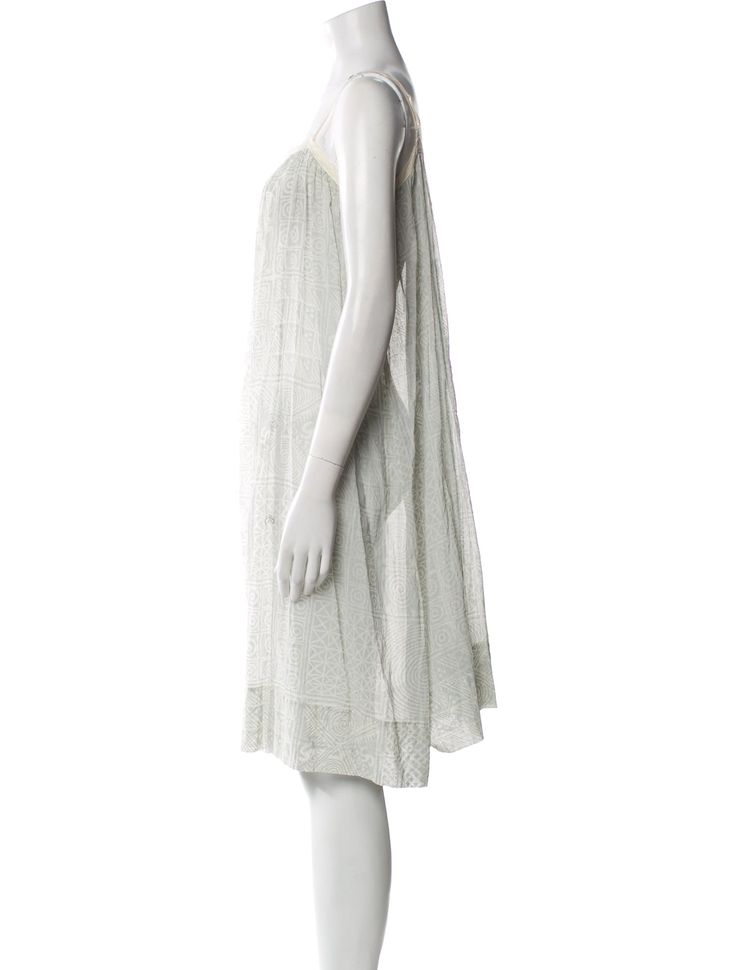 Dosa Square Neckline Knee-Length Dress