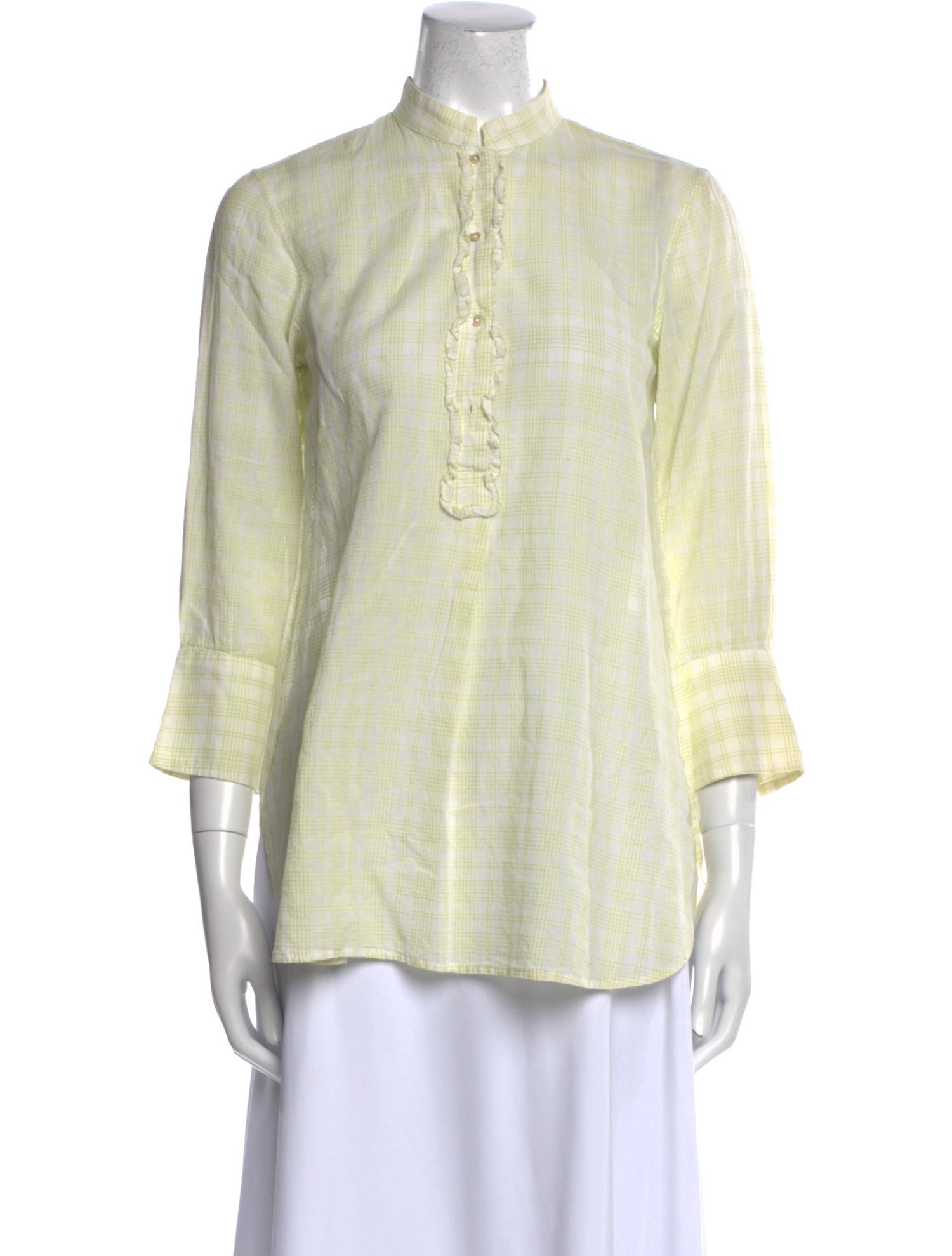 Dosa Mock Neck Three-Quarter Sleeve Tunic