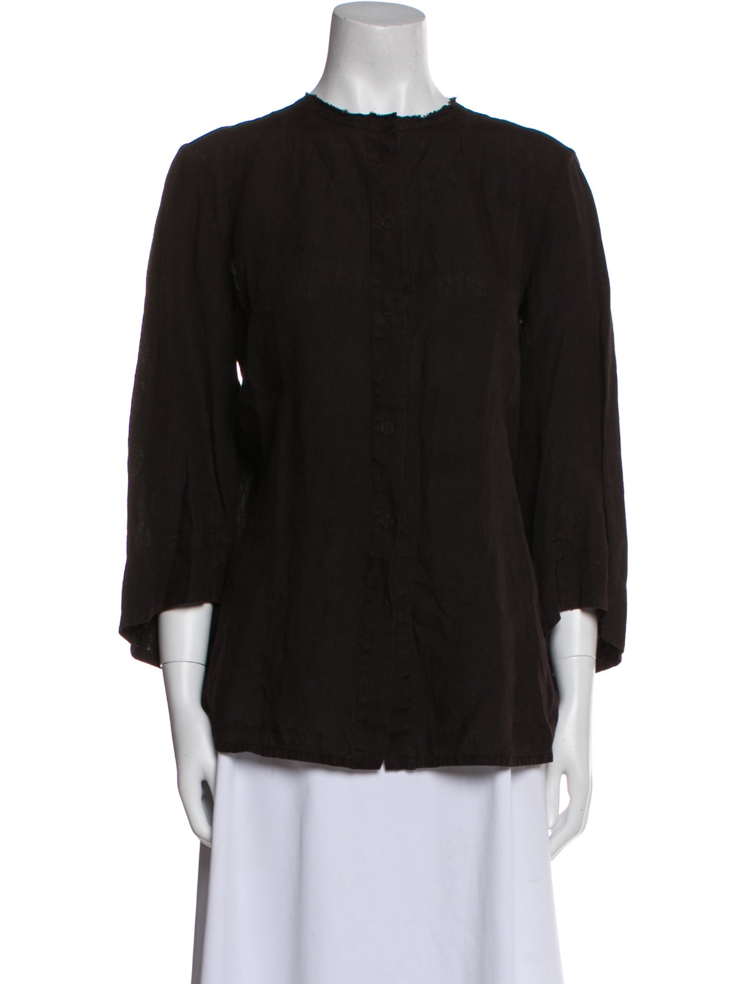 Dosa Linen Crew Neck Blouse