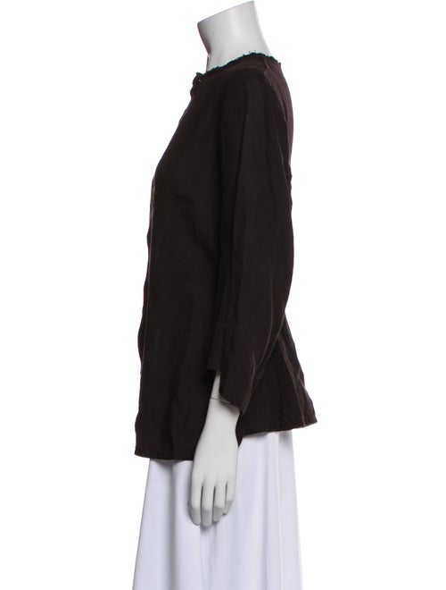 Dosa Linen Crew Neck Blouse