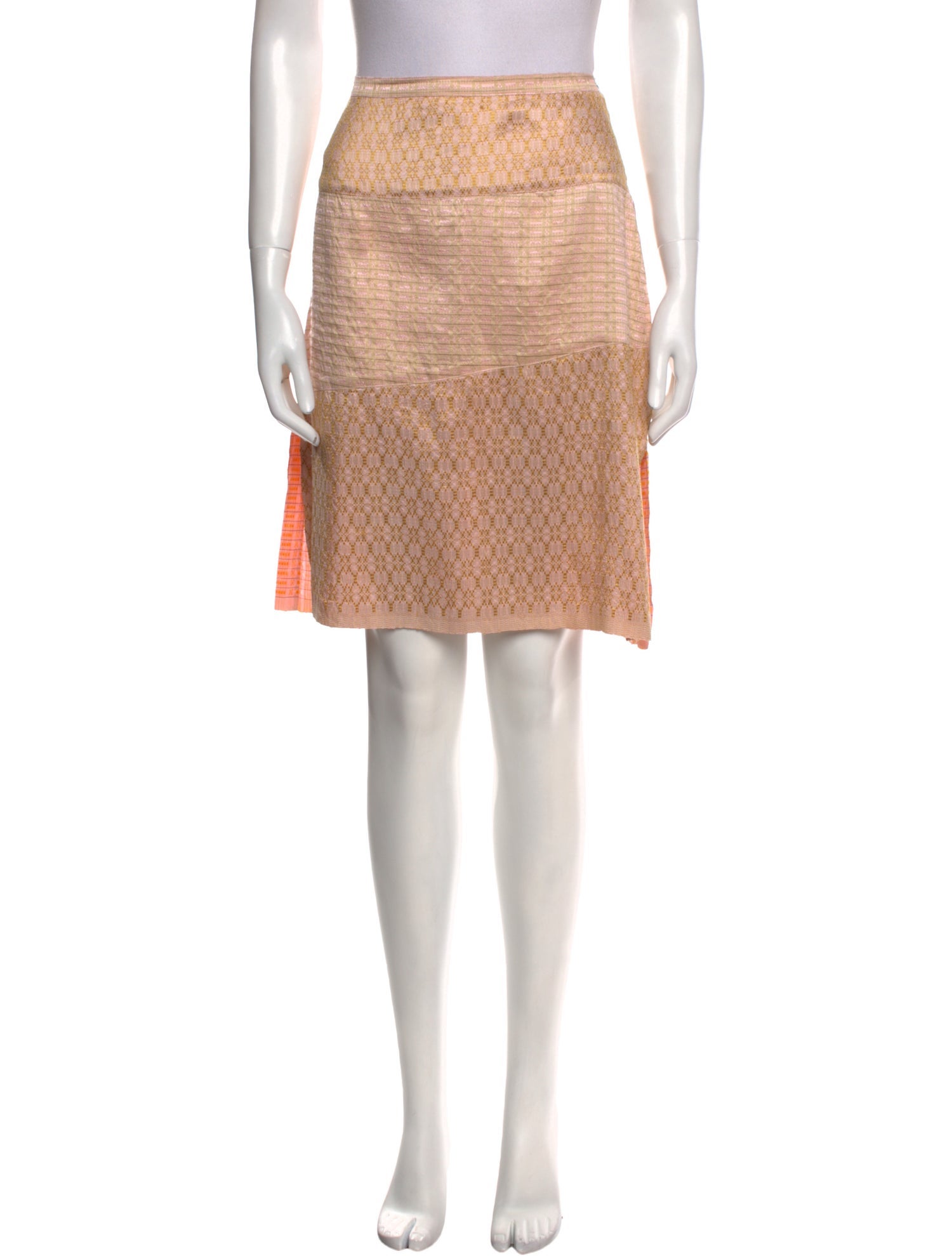 Dosa Silk Knee-Length Skirt