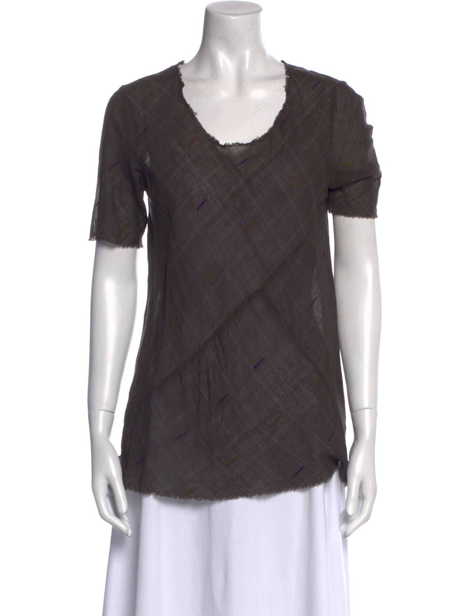 Dosa Scoop Neck Short Sleeve T-Shirt