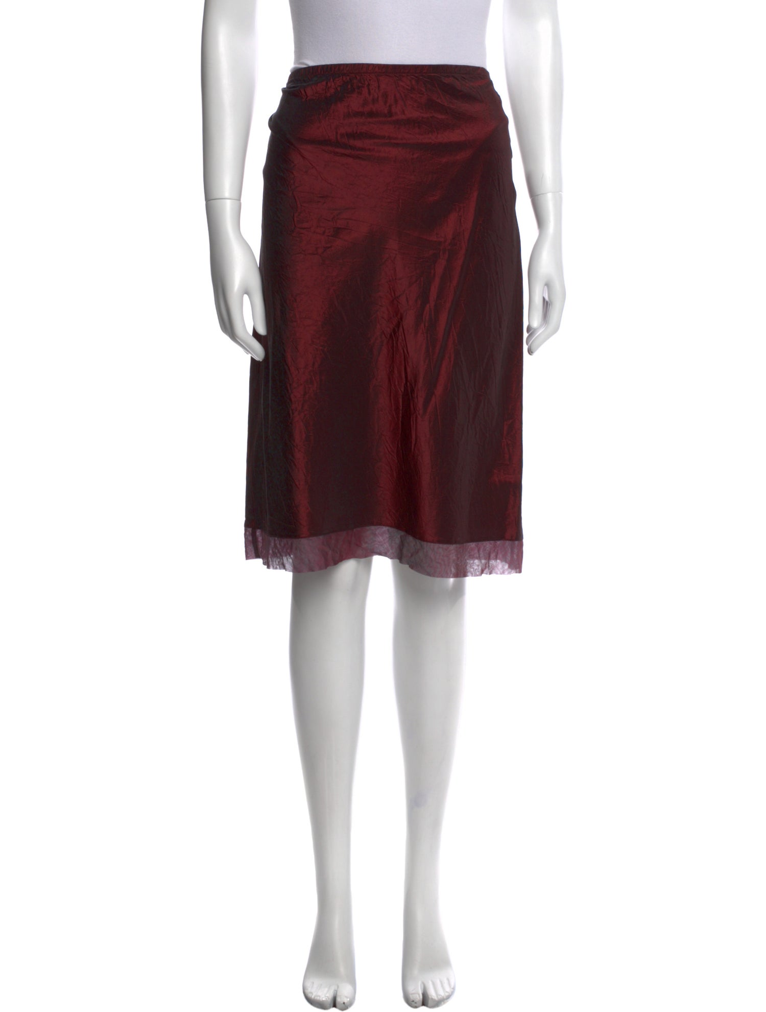Dosa Silk Knee-Length Skirt