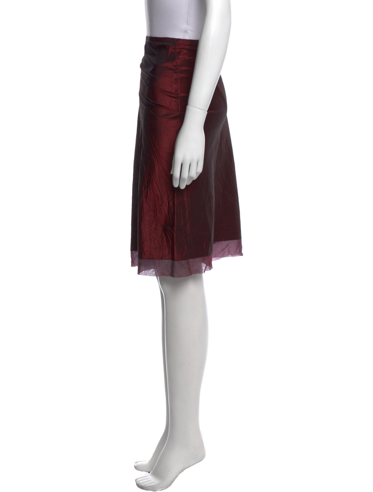 Dosa Silk Knee-Length Skirt