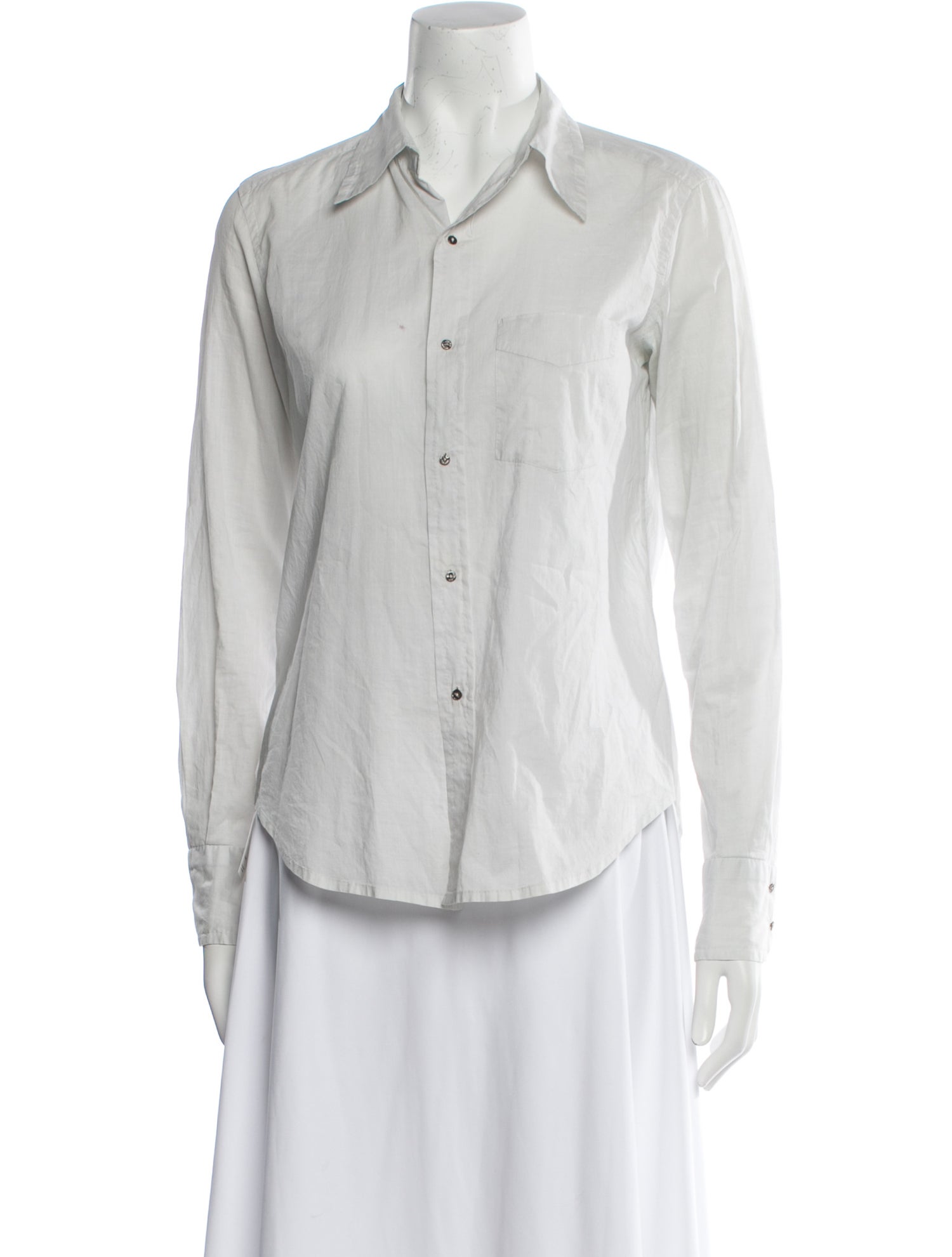 Dosa Long Sleeve Button-Up Top
