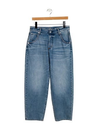 Daily Blue Mid-Rise Straight Leg Jeans