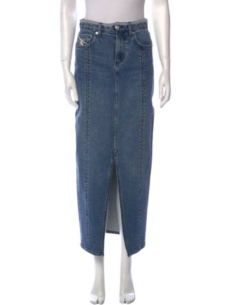 Daily Blue Midi Length Skirt