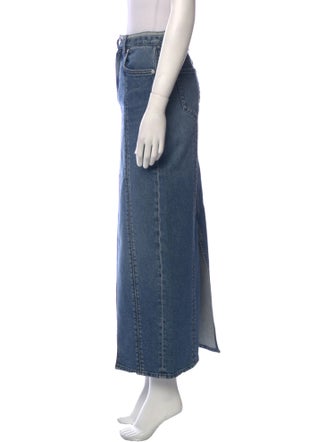 Daily Blue Midi Length Skirt