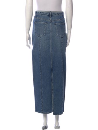 Daily Blue Midi Length Skirt