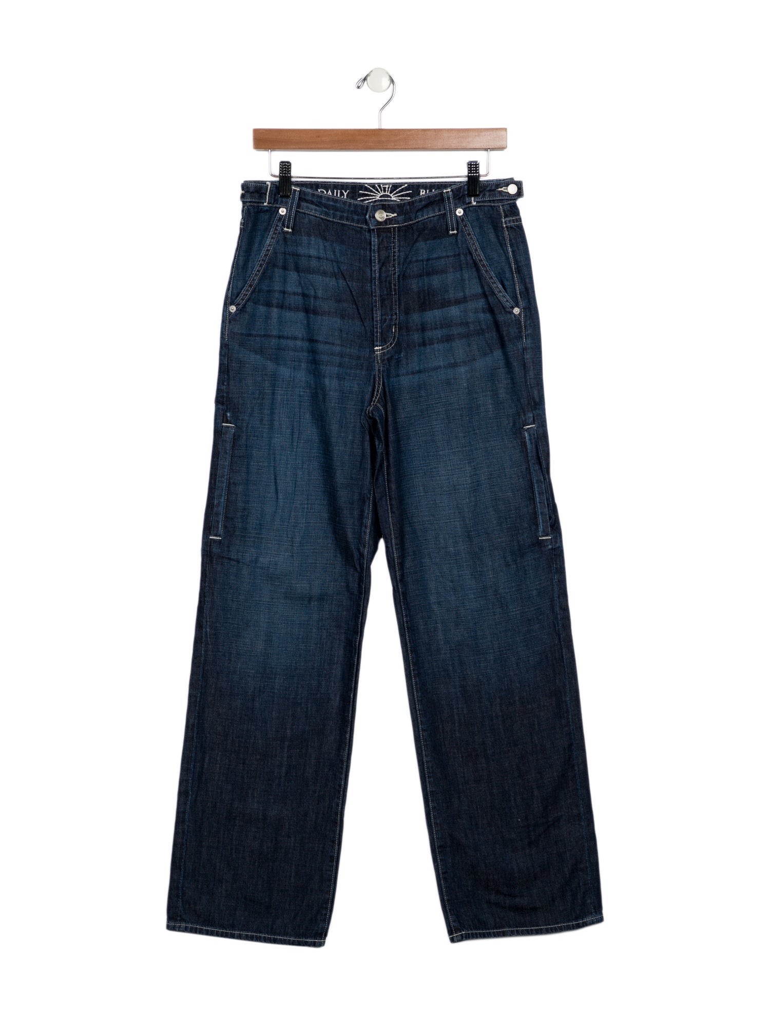 Daily Blue High-Rise Wide Leg Jeans