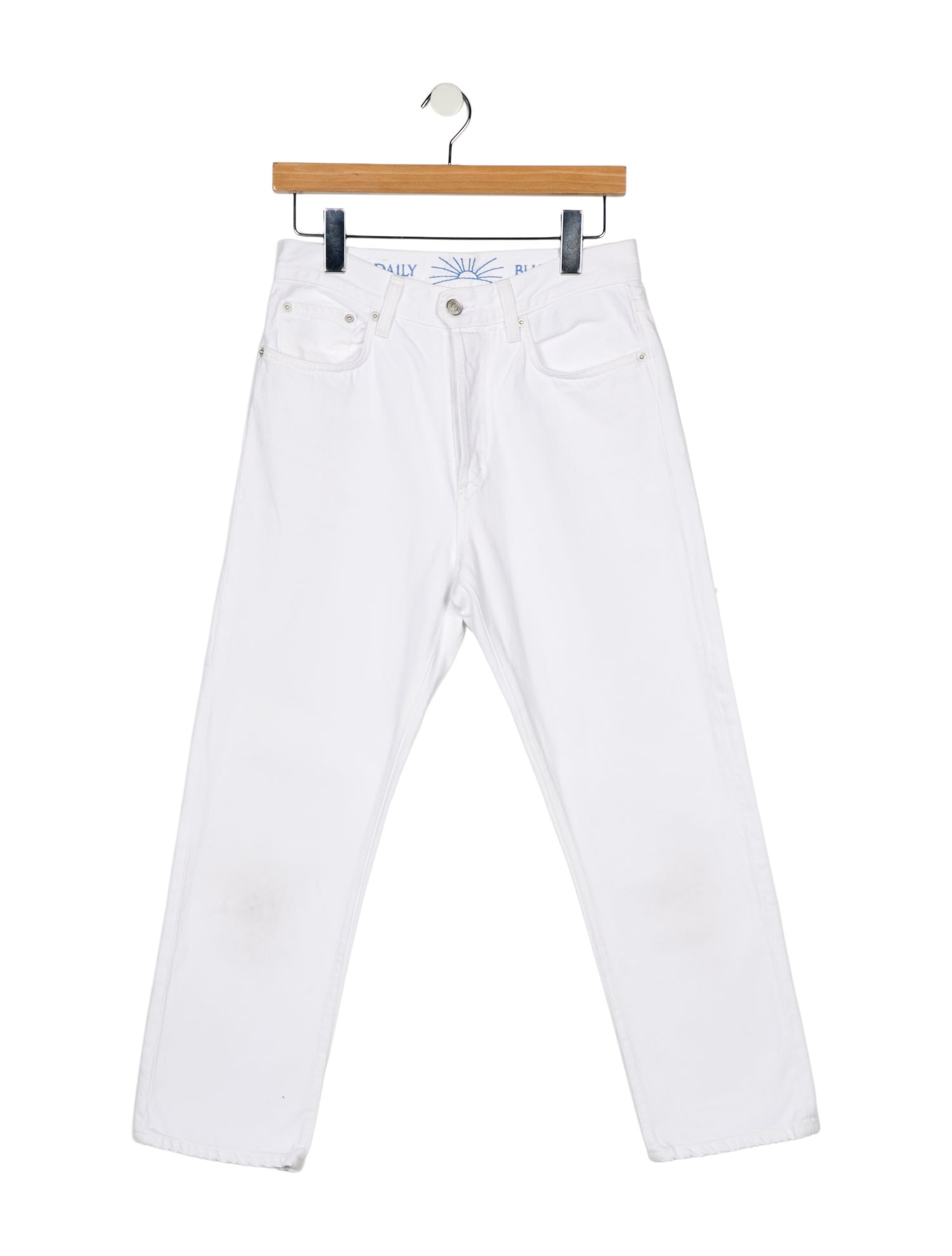 Daily Blue High-Rise Straight Leg Jeans