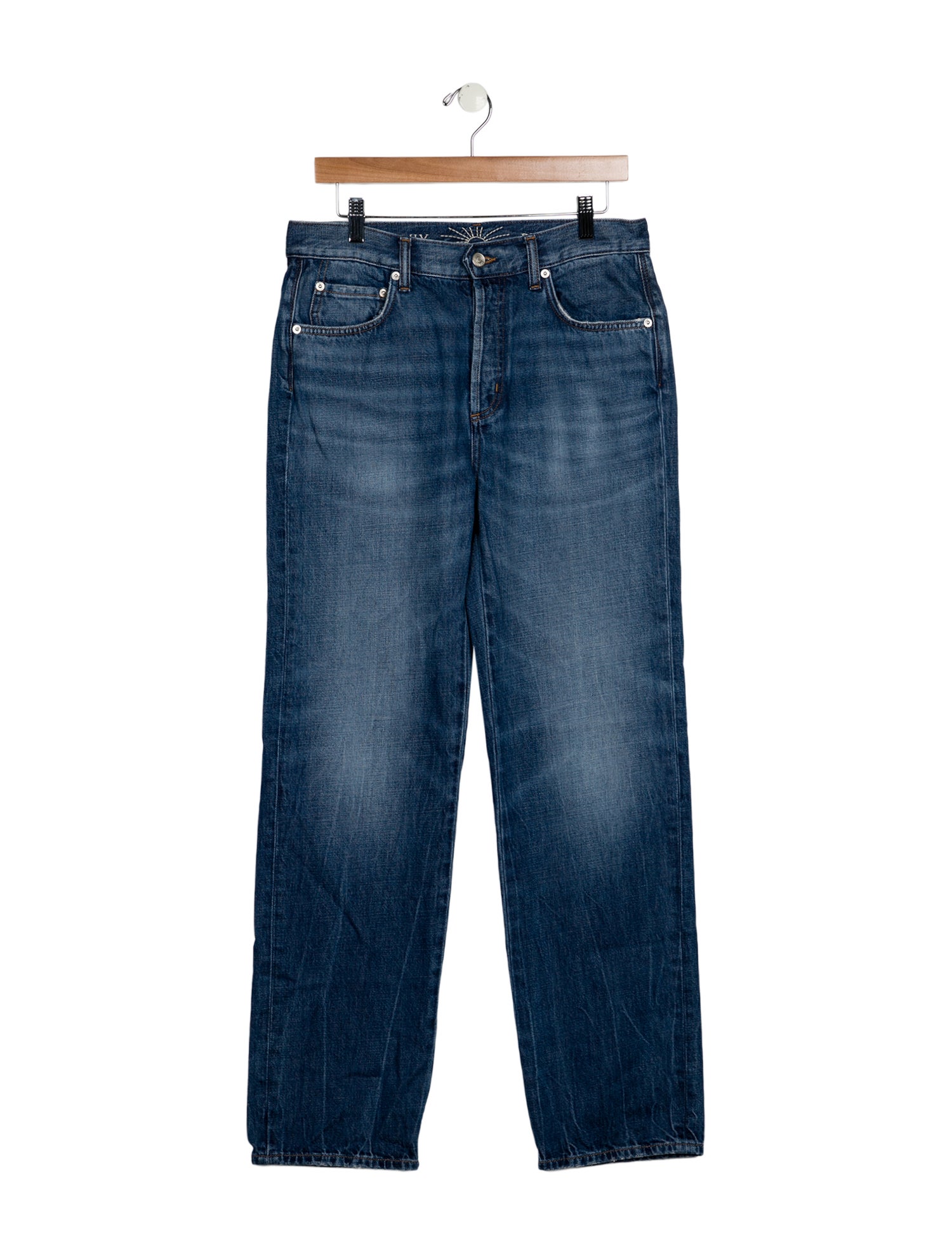 Daily Blue High-Rise Straight Leg Jeans