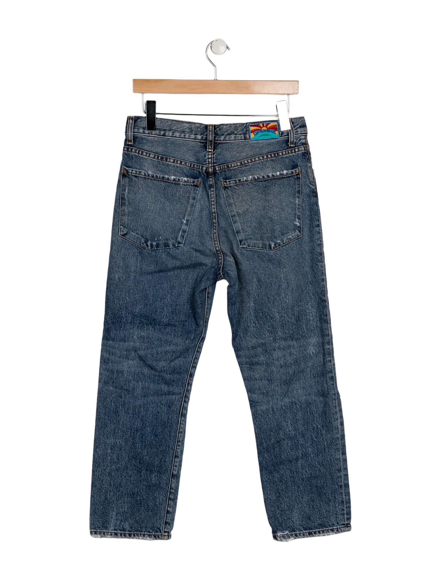 Daily Blue High-Rise Straight Leg Jeans