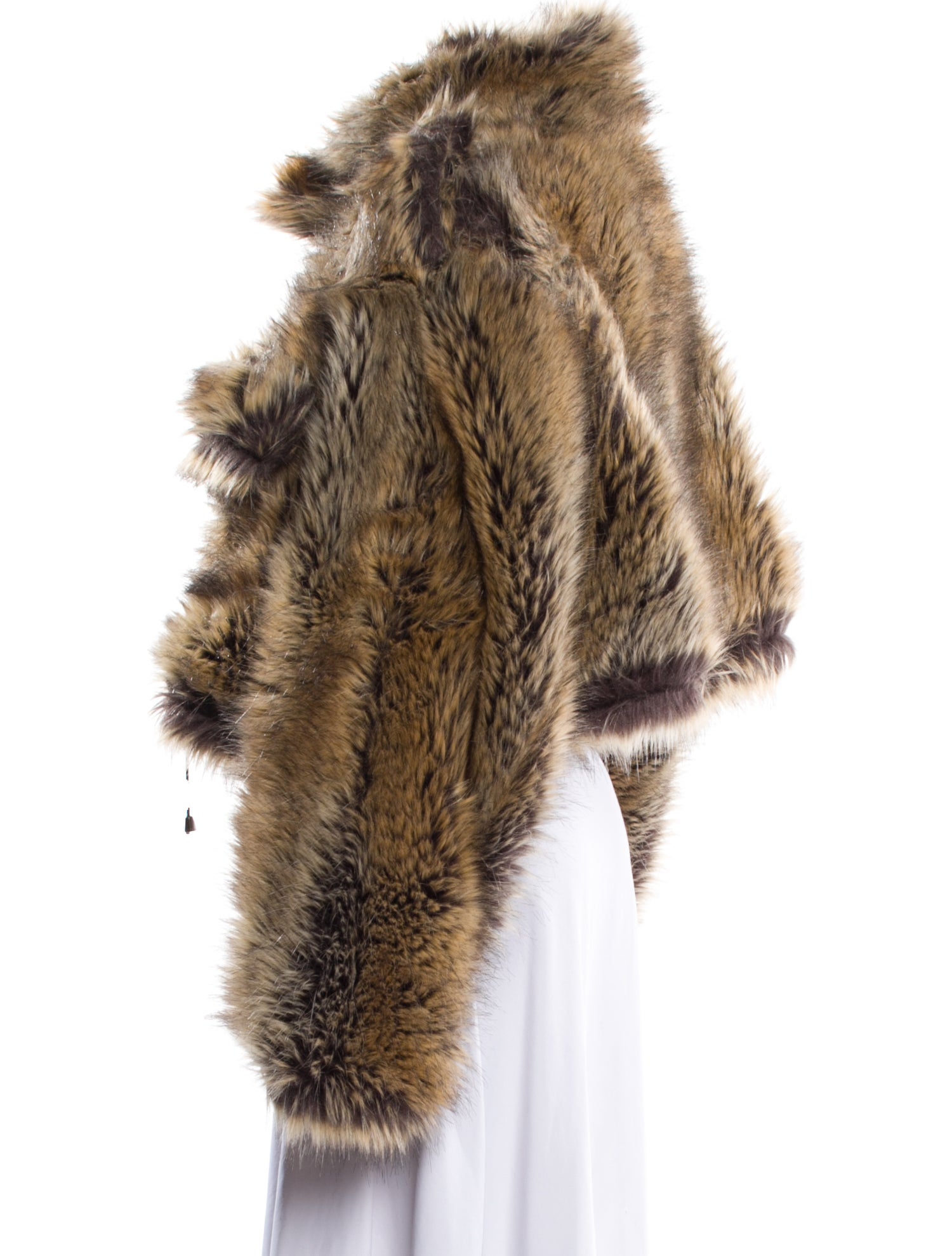 DARKPARK Animal Print Faux Fur Jacket