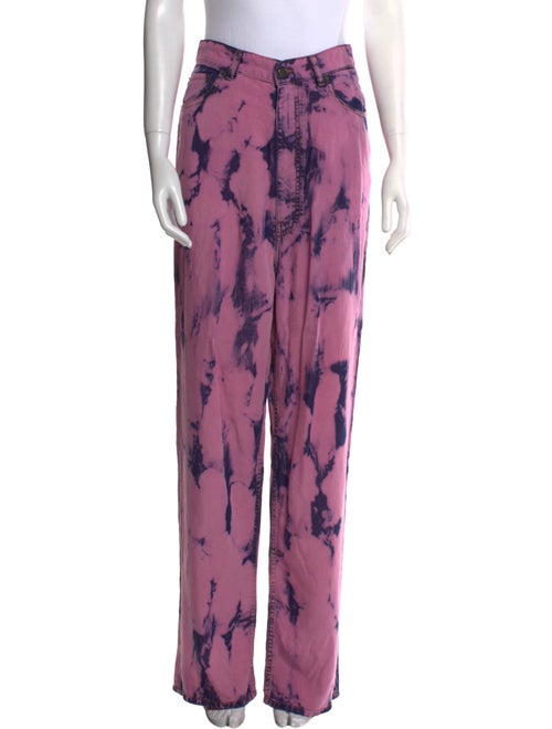 DARKPARK Tie-Dye Print Wide Leg Pants