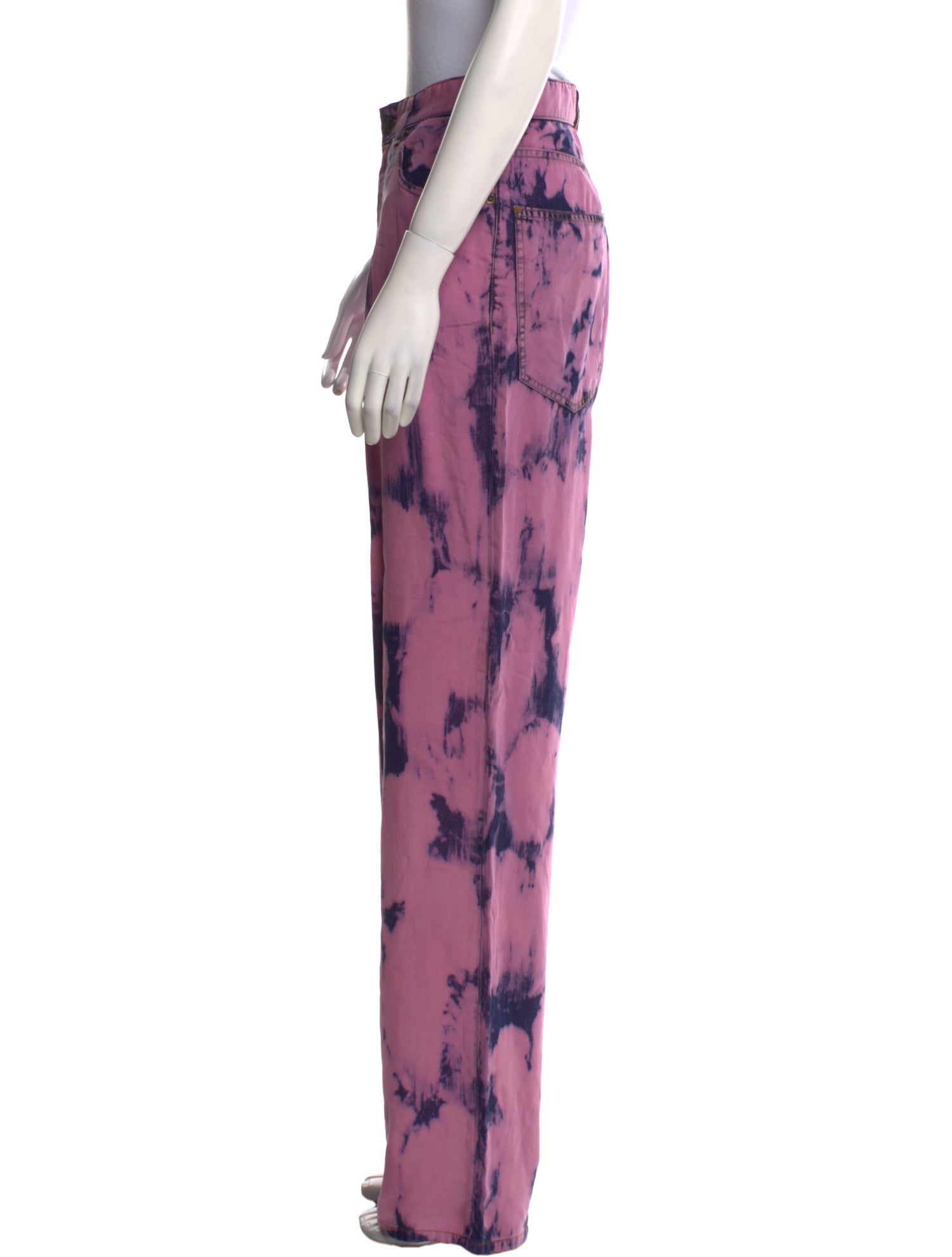 DARKPARK Tie-Dye Print Wide Leg Pants