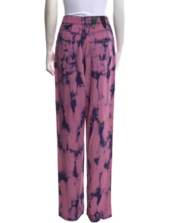 DARKPARK Tie-Dye Print Wide Leg Pants