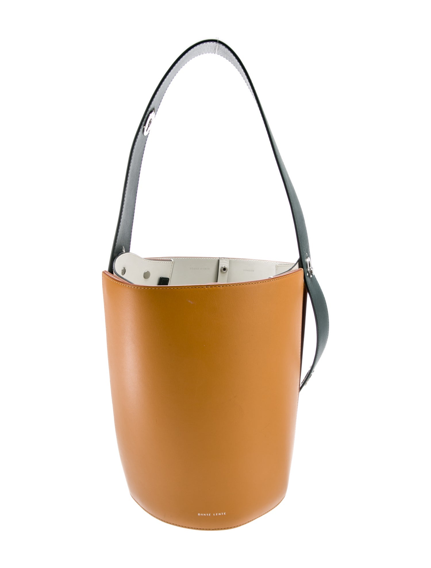 Danse Lente Leather Bucket Bag Orange Bucket Bags Handbags WDAAS22009 The RealReal