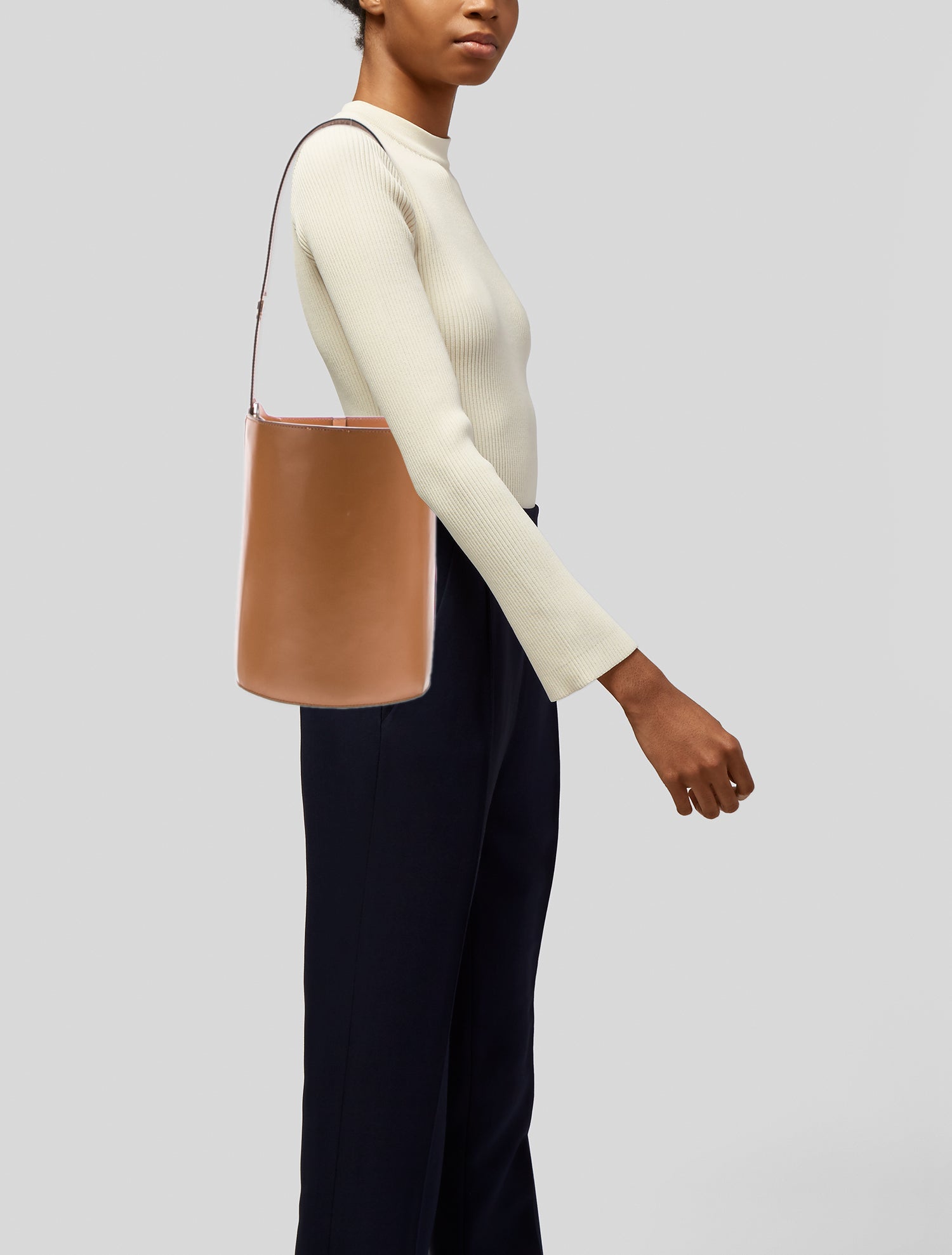 Danse Lente Leather Bucket Bag