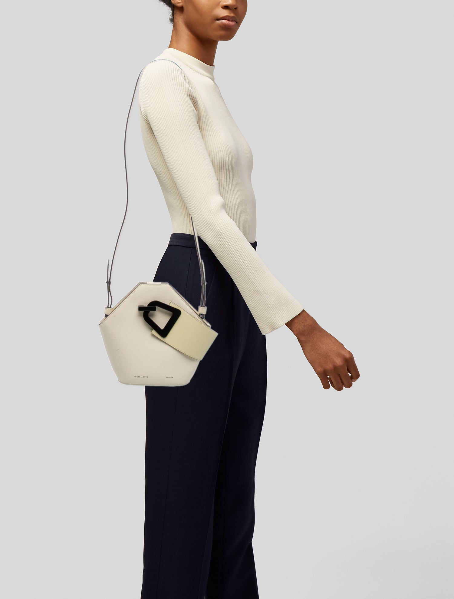 Danse Lente Saffiano Leather Bucket Bag