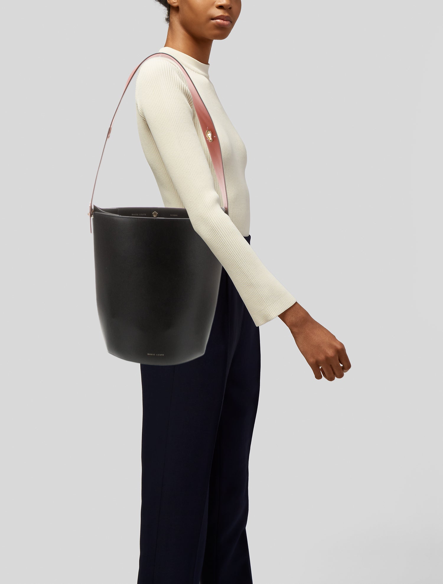 Danse Lente Leather Bucket Bag