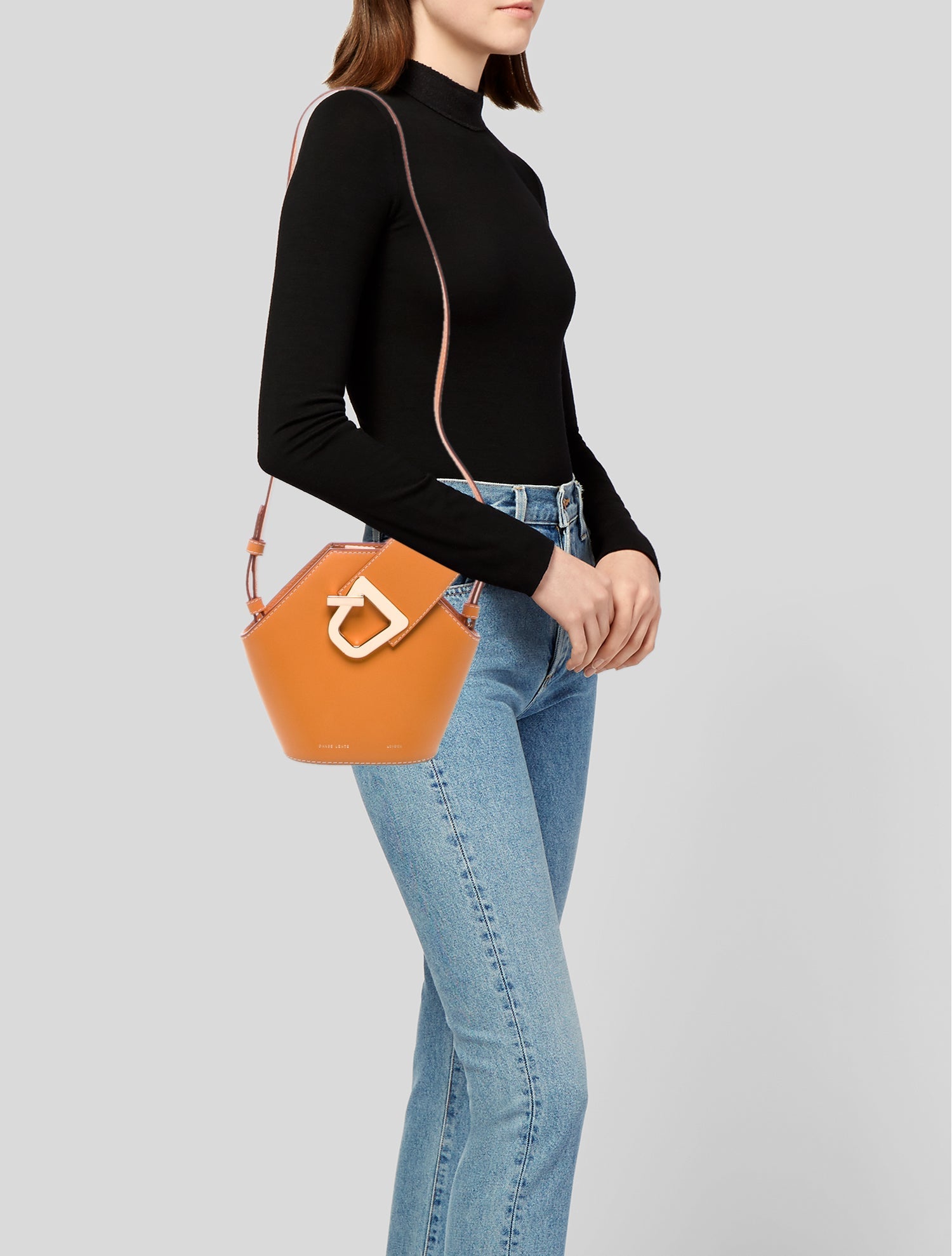 Danse Lente Leather Top Handle Bag