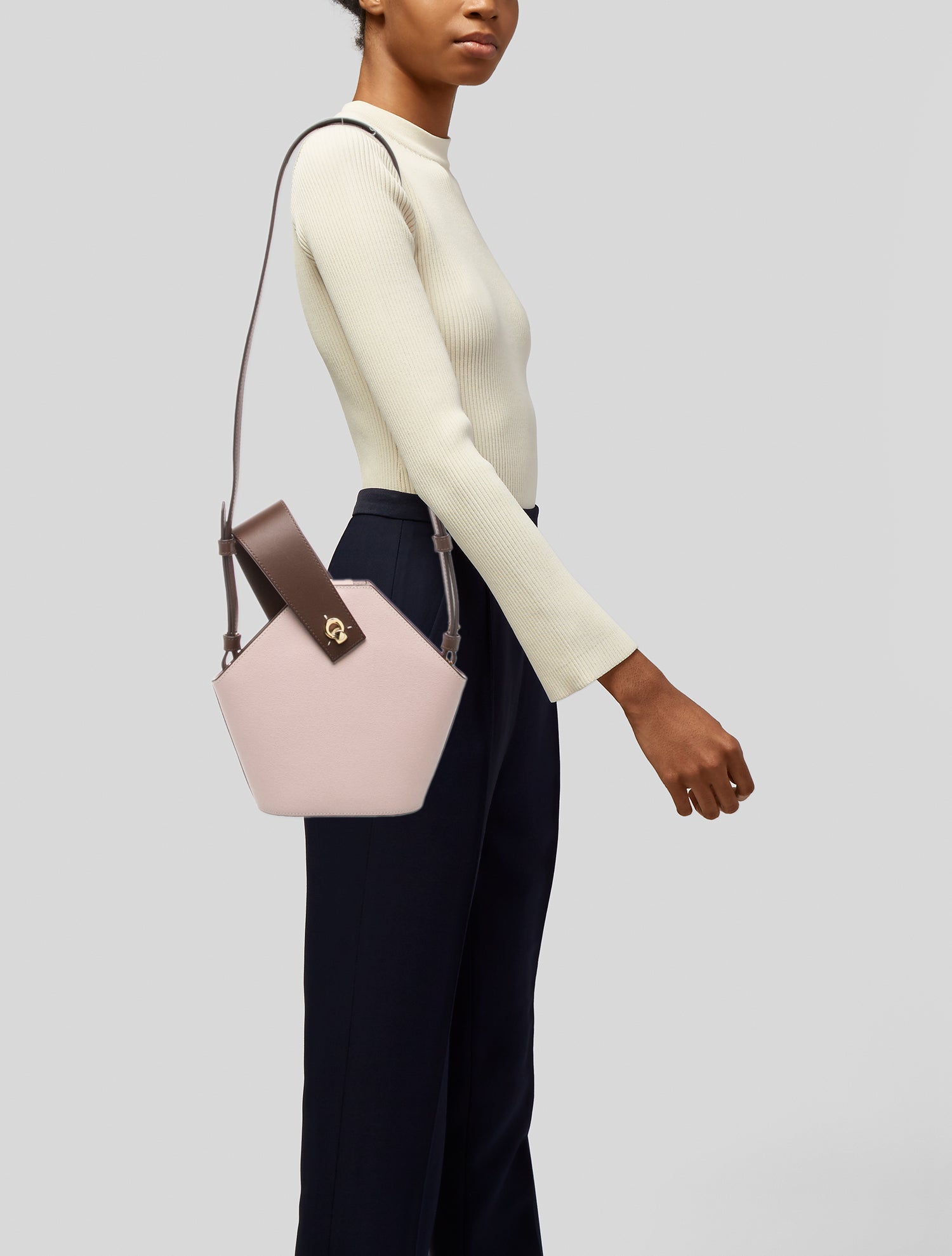 Danse Lente Leather Bucket Bag