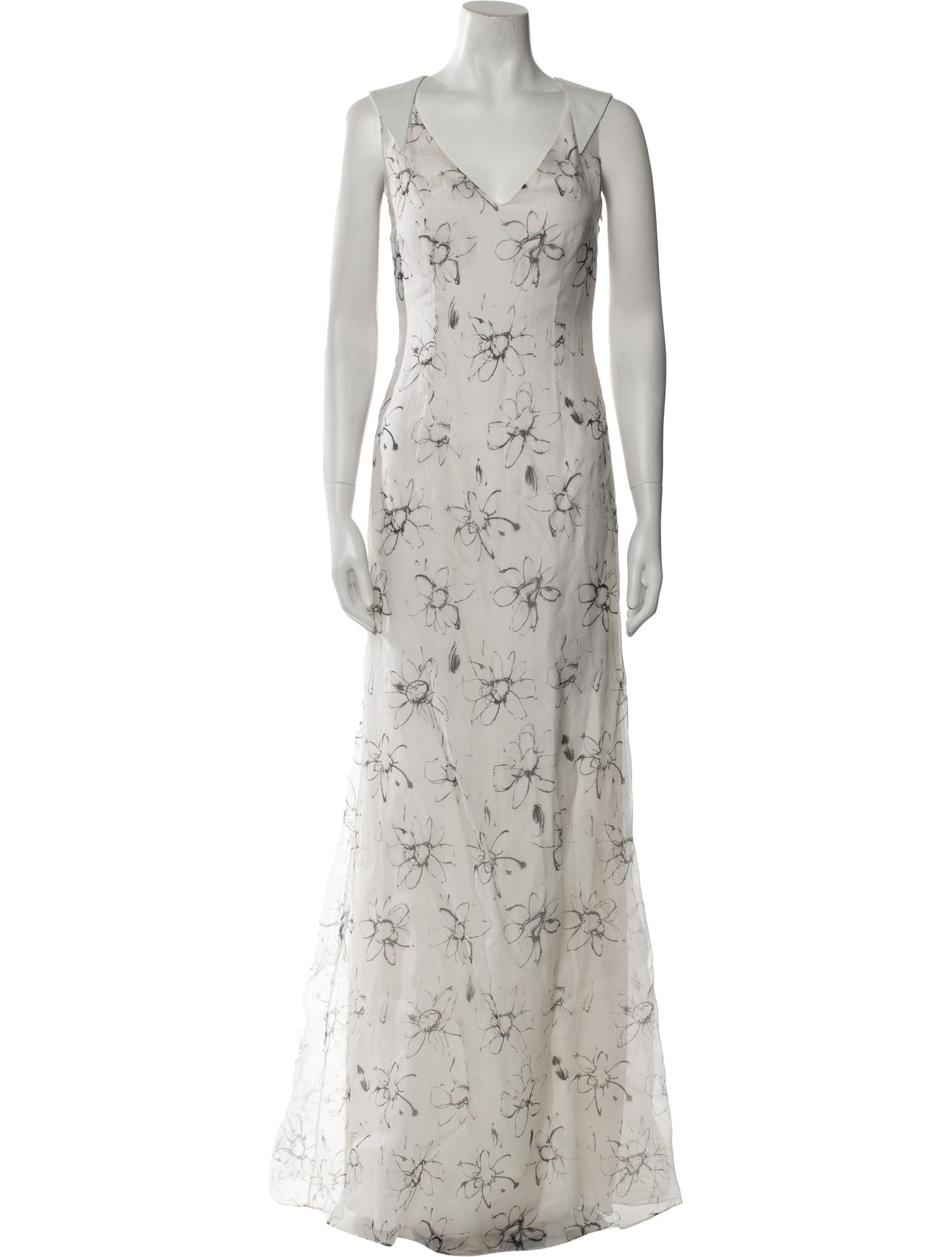 David Cardona Silk Long Dress