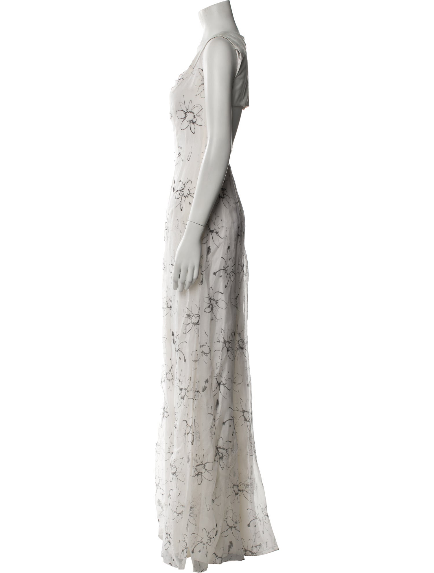 David Cardona Silk Long Dress