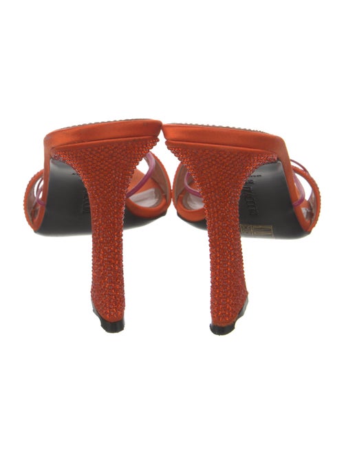 D'accori Satin Crystal Embellishments Slides