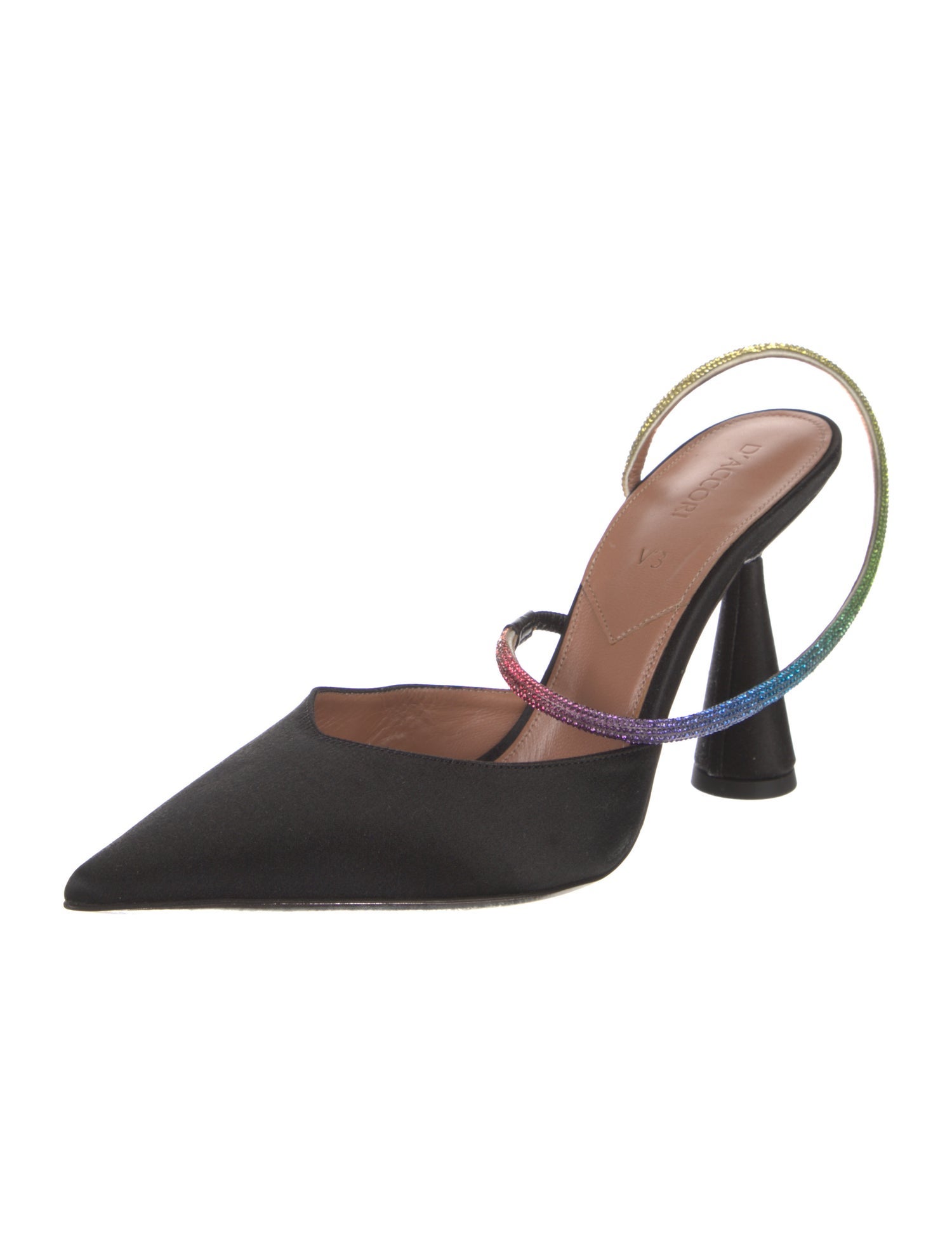 D'accori Satin Slingback Pumps