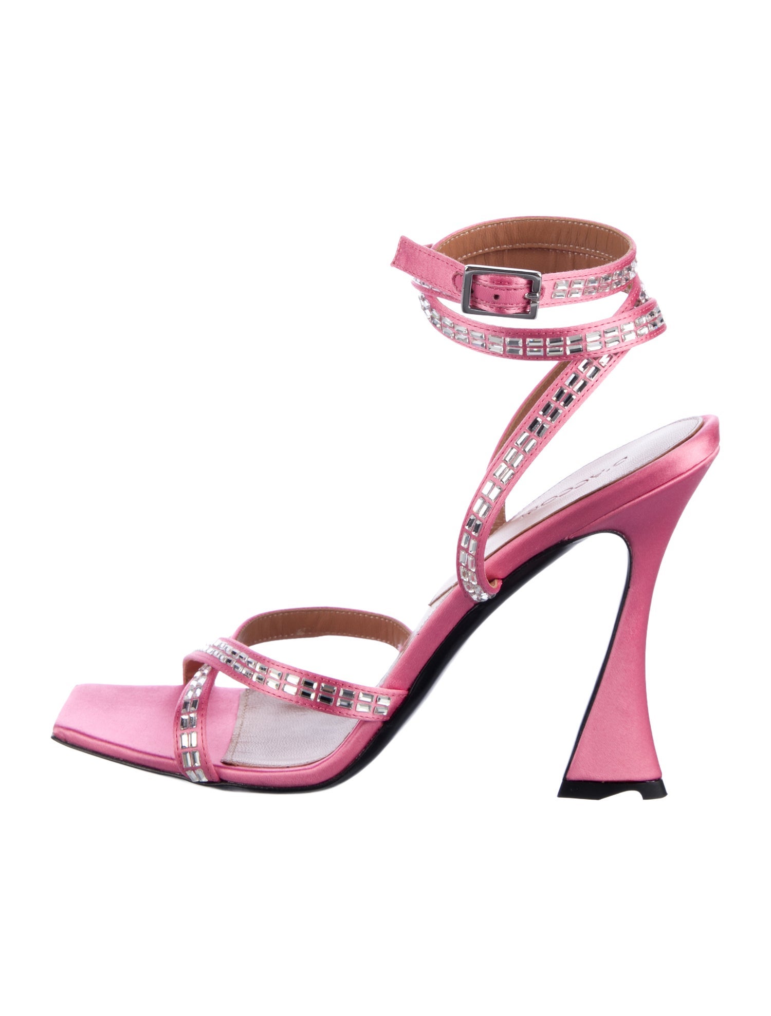 D'accori Satin Studded Accents Sandals