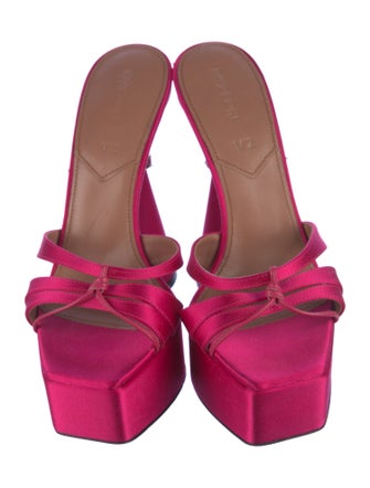 D'accori Satin Crystal Embellishments Slides