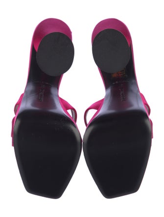 D'accori Satin Crystal Embellishments Slides