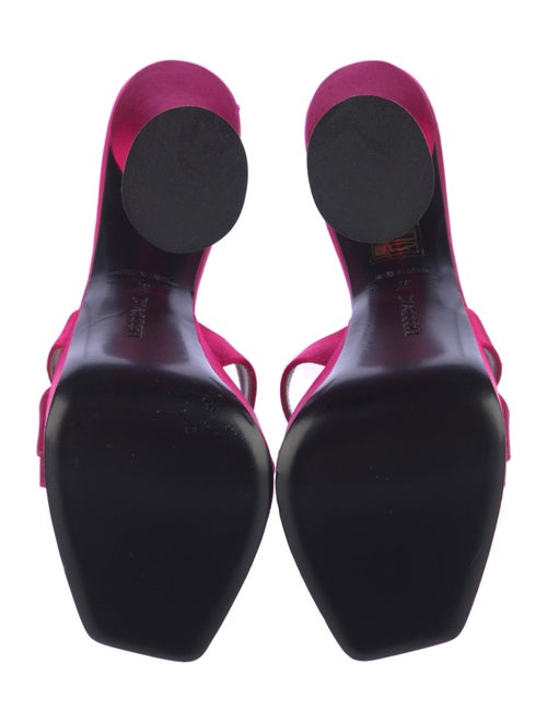 D'accori Satin Crystal Embellishments Slides