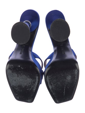 D'accori Satin Crystal Embellishments Slides