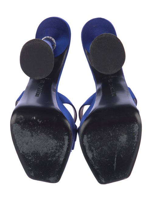 D'accori Satin Crystal Embellishments Slides