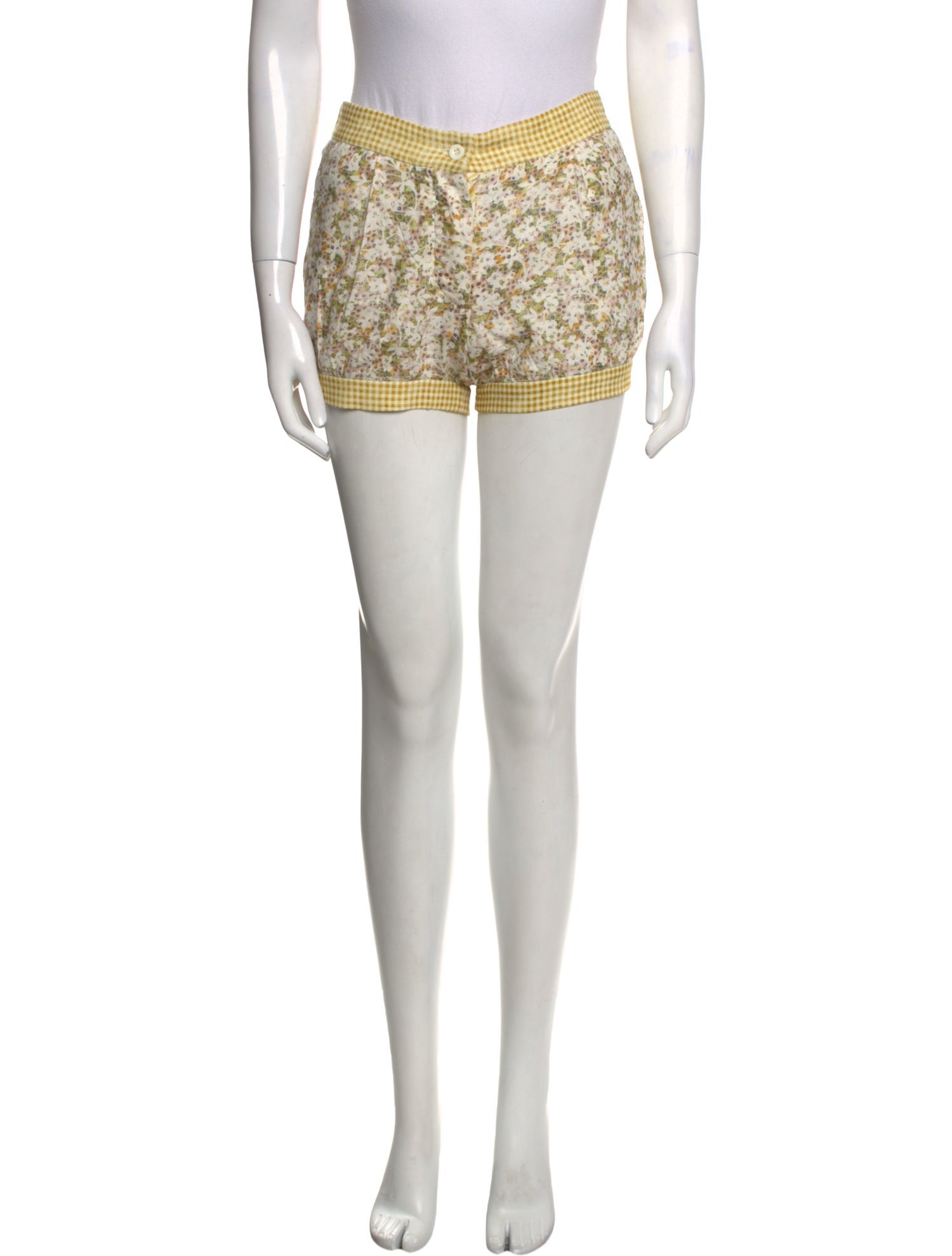 D'Ascoli Floral Print Mini Shorts