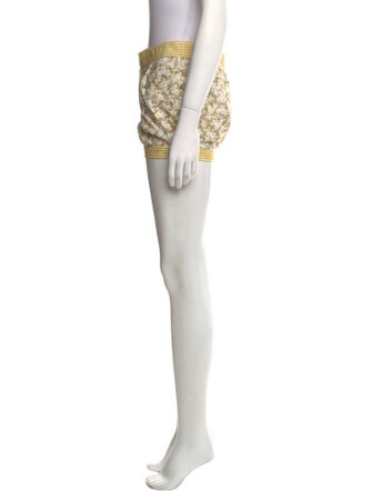 D'Ascoli Floral Print Mini Shorts