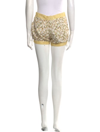 D'Ascoli Floral Print Mini Shorts